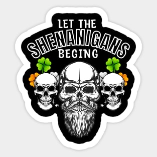 Lucky Leprechaun Let the Shananigans Begin Sticker